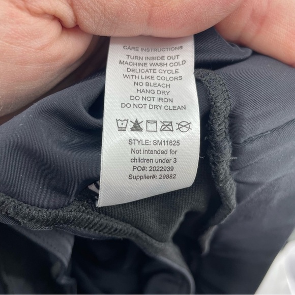 Balera Black Sheer power Mesh Dance joggers size Medium child MC - Picture 10 of 10